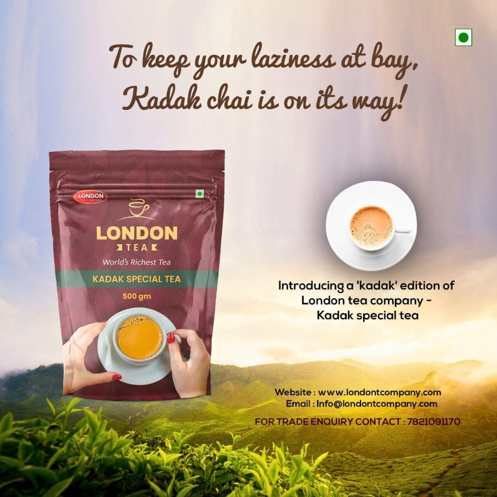 London Tea Company Premium Kadak Special Tea | World's Richest Strong & Aromatic | Fresh CTC Tea for Rich Flavor -250g