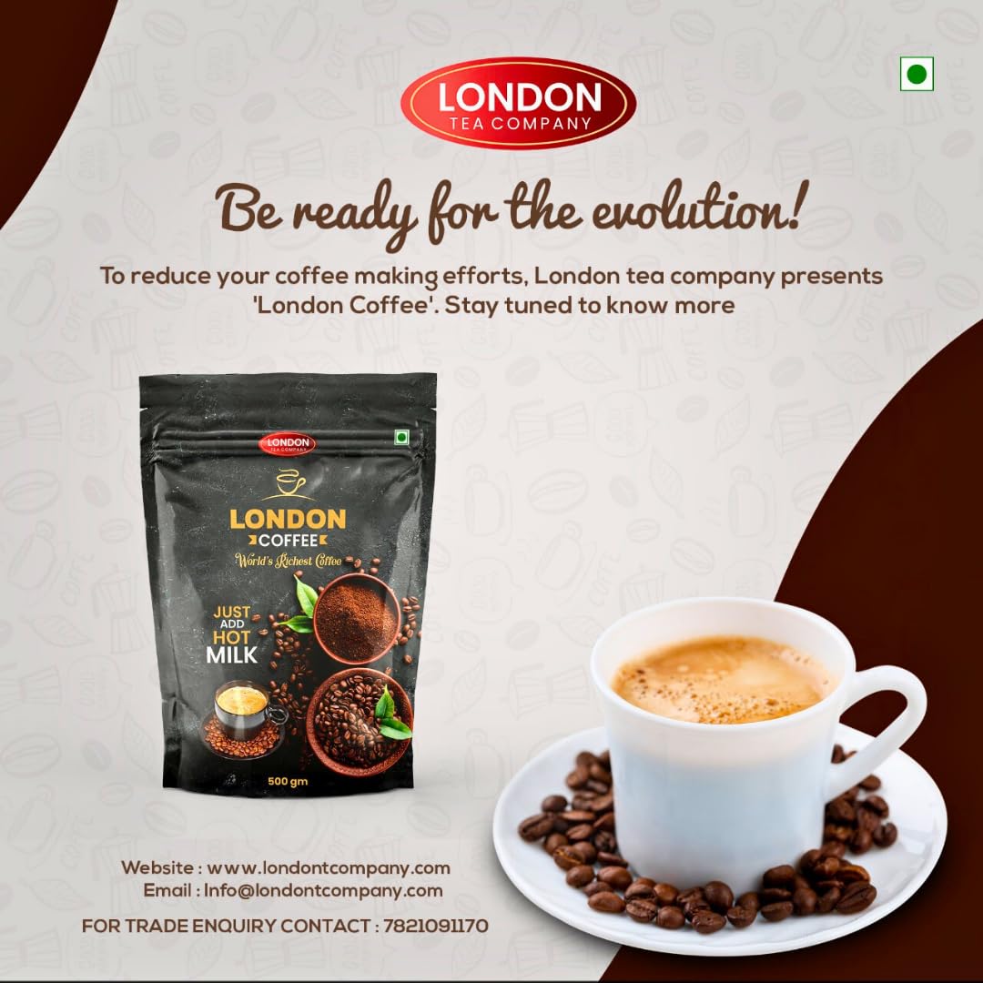 London Coffee – "Just Add Hot Milk" | Premium Instant Quick Coffee | Strong & Aromatic Blend | Just Add Hot Milk | Rich & Smooth Taste