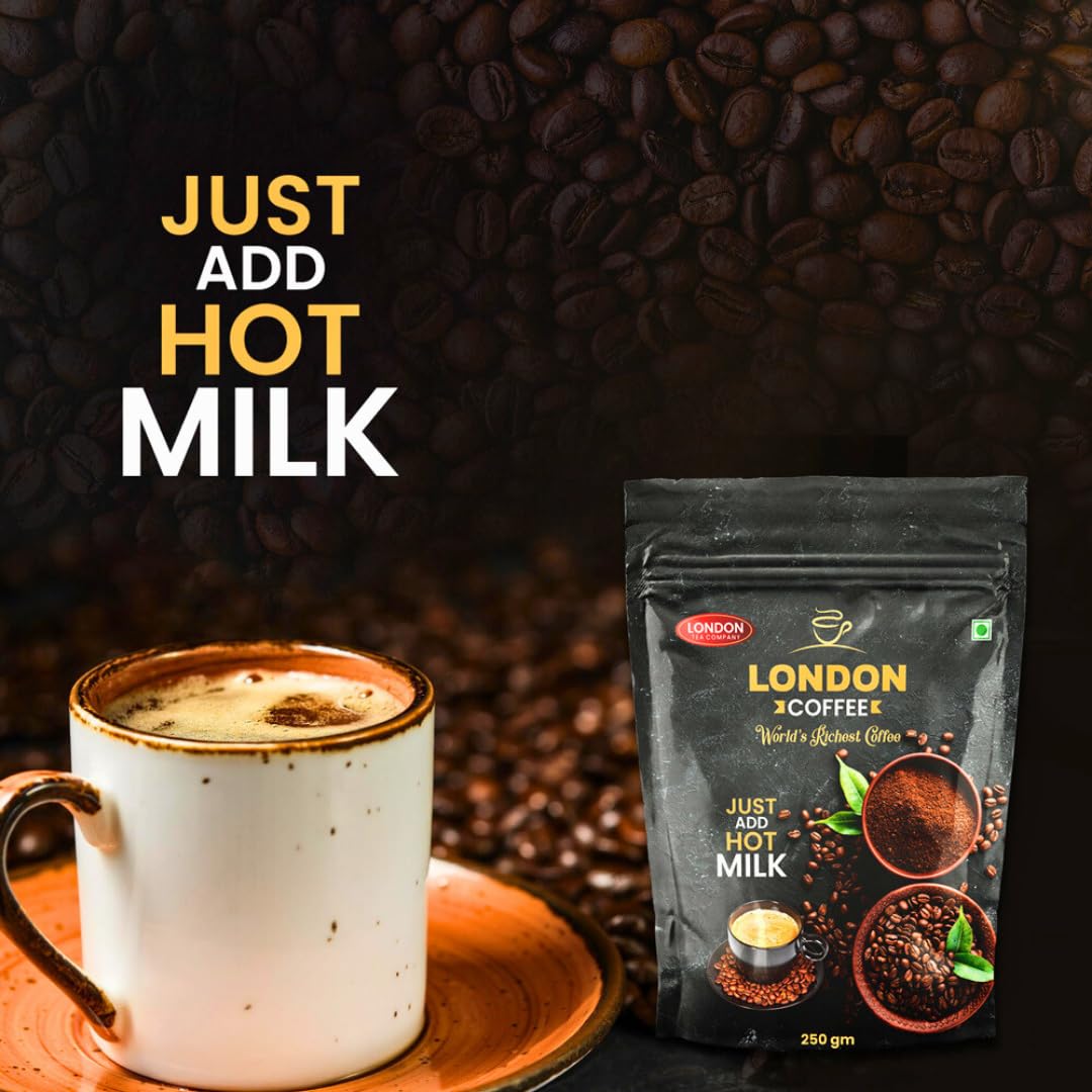 London Coffee – "Just Add Hot Milk" | Premium Instant Quick Coffee | Strong & Aromatic Blend | Just Add Hot Milk | Rich & Smooth Taste