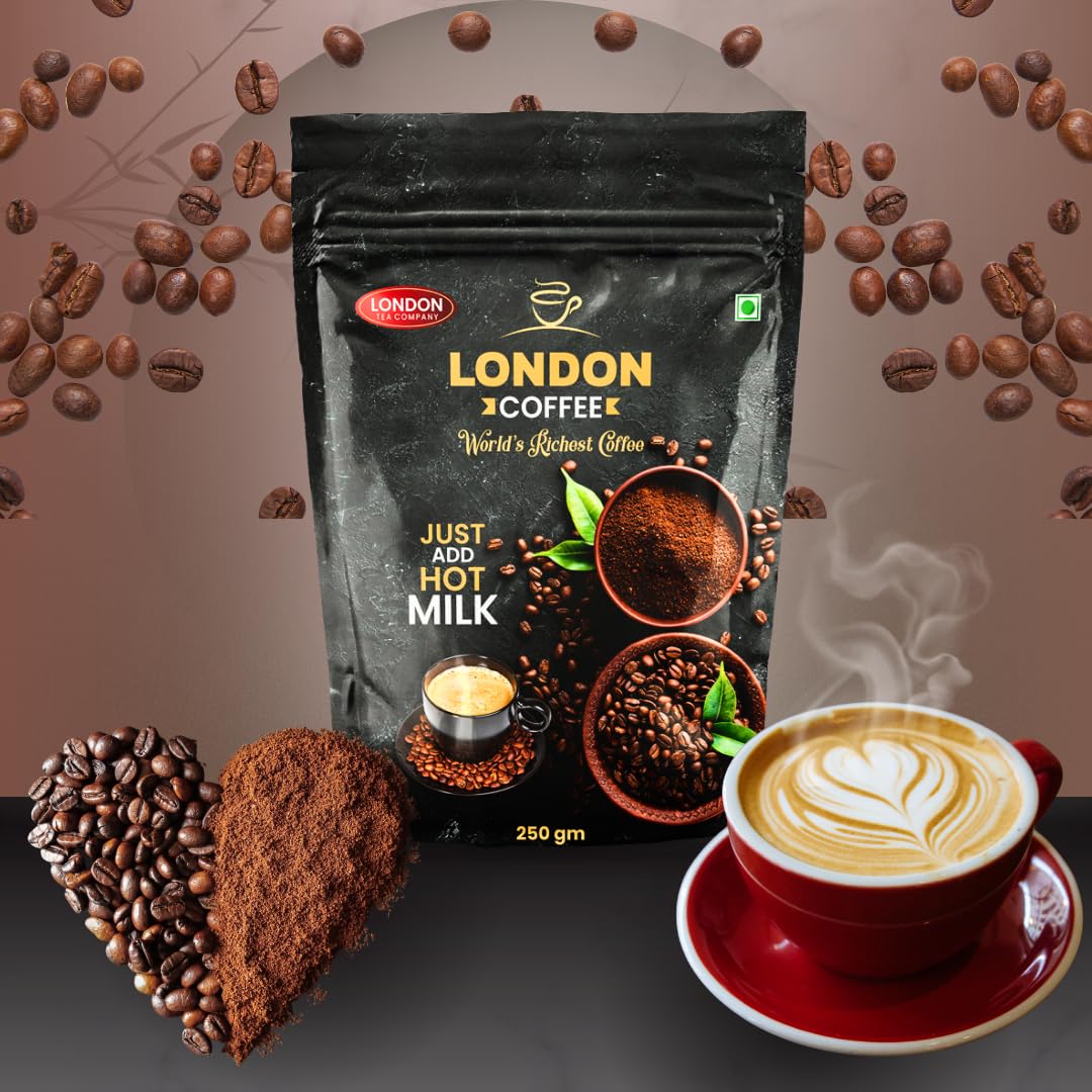 London Coffee – "Just Add Hot Milk" | Premium Instant Quick Coffee | Strong & Aromatic Blend | Just Add Hot Milk | Rich & Smooth Taste